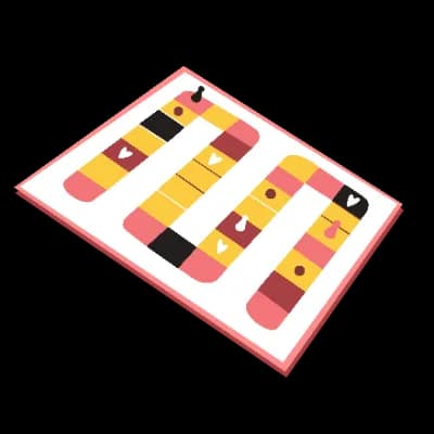 Drawn style banner with logo and menu items